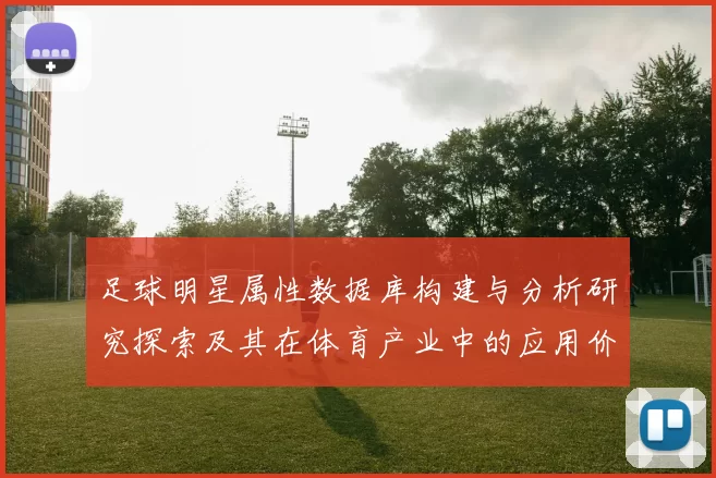 足球明星属性数据库构建与分析研究探索及其在体育产业中的应用价值